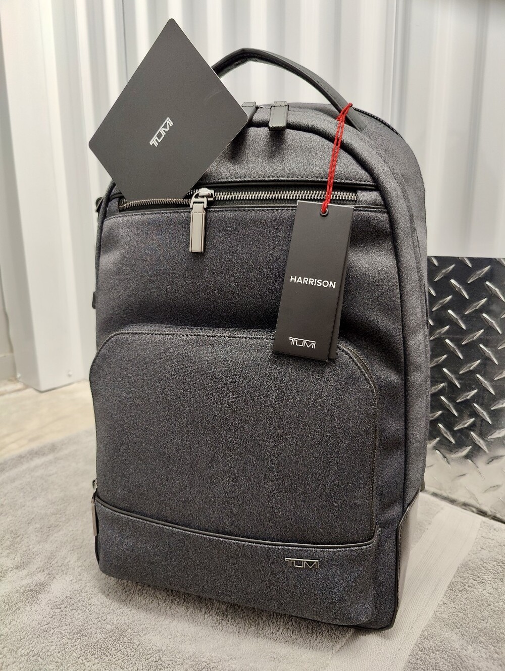 ✨NWT Tumi Harrison Warren Backpack (Charcoal Grey) + Rain Cover - FREE SHIPPING!